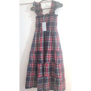 Hillhouse Navy Tartan Ellie Nap Dress